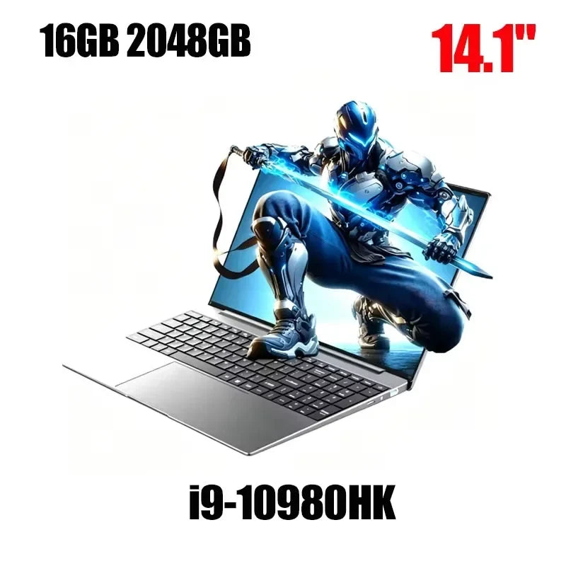 Portátil 2026 I9 Windows 11: 14.1" FHD, 16GB RAM, 1TB SSD Gamer