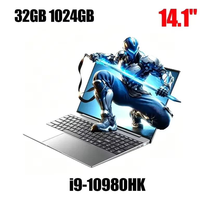 Portátil 2026 I9 Windows 11: 14.1" FHD, 16GB RAM, 1TB SSD Gamer